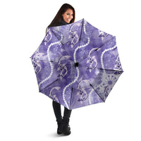 Japanese Koi Fish Umbrella Purple Wagara Palaka Honohono Pikake Lei LT9 - Polynesian Pride