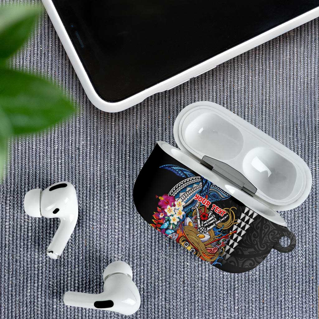Personalized Japanese Koi Fish Ramen AirPods Case Aloha Shark Kakau Pattern LT9 - Polynesian Pride