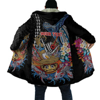 Personalized Japanese Koi Fish Ramen Cloak Aloha Shark Kakau Pattern LT9 - Polynesian Pride