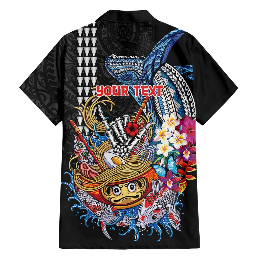 Personalized Japanese Koi Fish Ramen Family Matching Puletasi and Hawaiian Shirt Aloha Shark Kakau Pattern LT9 - Polynesian Pride