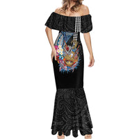 Personalized Japanese Koi Fish Ramen Mermaid Dress Aloha Shark Kakau Pattern LT9 - Polynesian Pride
