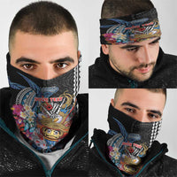 Personalized Japanese Koi Fish Ramen Neck Gaiter Aloha Shark Kakau Pattern LT9 - Polynesian Pride