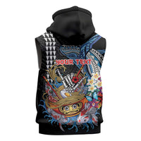 Personalized Japanese Koi Fish Ramen Sleeveless Hoodie Aloha Shark Kakau Pattern LT9 - Polynesian Pride