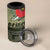 ANZAC Day We Remember 4 in 1 Can Cooler Tumbler Maori Silver Fern Camouflage Motif