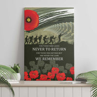 ANZAC Day We Remember Canvas Wall Art Maori Silver Fern Camouflage Motif LT9 - Polynesian Pride