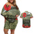 ANZAC Day We Remember Couples Matching Off Shoulder Short Dress and Hawaiian Shirt Maori Silver Fern Camouflage Motif