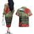 ANZAC Day We Remember Couples Matching Off The Shoulder Long Sleeve Dress and Hawaiian Shirt Maori Silver Fern Camouflage Motif