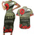 ANZAC Day We Remember Couples Matching Short Sleeve Bodycon Dress and Hawaiian Shirt Maori Silver Fern Camouflage Motif