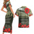 ANZAC Day We Remember Couples Matching Short Sleeve Bodycon Dress and Hawaiian Shirt Maori Silver Fern Camouflage Motif