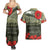 ANZAC Day We Remember Couples Matching Summer Maxi Dress and Hawaiian Shirt Maori Silver Fern Camouflage Motif