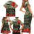 ANZAC Day We Remember Family Matching Short Sleeve Bodycon Dress and Hawaiian Shirt Maori Silver Fern Camouflage Motif