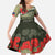 ANZAC Day We Remember Family Matching Tank Maxi Dress and Hawaiian Shirt Maori Silver Fern Camouflage Motif