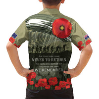 ANZAC Day We Remember Hawaiian Shirt Maori Silver Fern Camouflage Motif LT9 - Polynesian Pride