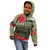 ANZAC Day We Remember Kid Hoodie Maori Silver Fern Camouflage Motif