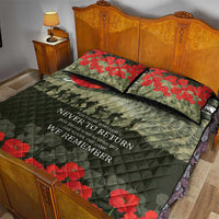 ANZAC Day We Remember Quilt Bed Set Maori Silver Fern Camouflage Motif LT9 - Polynesian Pride