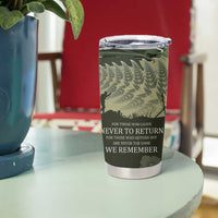 ANZAC Day We Remember Tumbler Cup Maori Silver Fern Camouflage Motif LT9 - Polynesian Pride