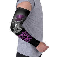 ANZAC Day Remembrance Arm Sleeves Purple Poppy We Will Remember Them LT9 - Polynesian Pride