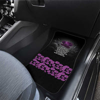 ANZAC Day Remembrance Car Mats Purple Poppy We Will Remember Them LT9 - Polynesian Pride