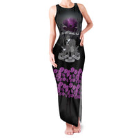 ANZAC Day Remembrance Family Matching Tank Maxi Dress and Hawaiian Shirt Purple Poppy We Will Remember Them