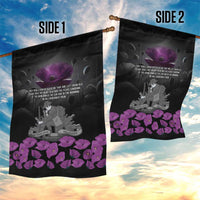 ANZAC Day Remembrance Garden Flag Purple Poppy We Will Remember Them LT9 - Polynesian Pride