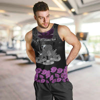 ANZAC Day Remembrance Men Tank Top Purple Poppy We Will Remember Them LT9 Purple - Polynesian Pride