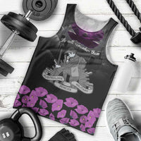 ANZAC Day Remembrance Men Tank Top Purple Poppy We Will Remember Them LT9 - Polynesian Pride