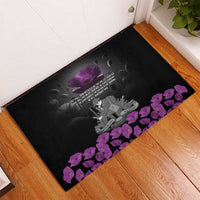 ANZAC Day Remembrance Rubber Doormat Purple Poppy We Will Remember Them LT9 - Polynesian Pride