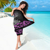 ANZAC Day Remembrance Sarong Purple Poppy We Will Remember Them LT9 - Polynesian Pride