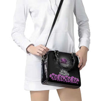 ANZAC Day Remembrance Shoulder Handbag Purple Poppy We Will Remember Them LT9 - Polynesian Pride