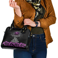 ANZAC Day Remembrance Shoulder Handbag Purple Poppy We Will Remember Them LT9 - Polynesian Pride