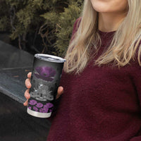 ANZAC Day Remembrance Tumbler Cup Purple Poppy We Will Remember Them LT9 - Polynesian Pride