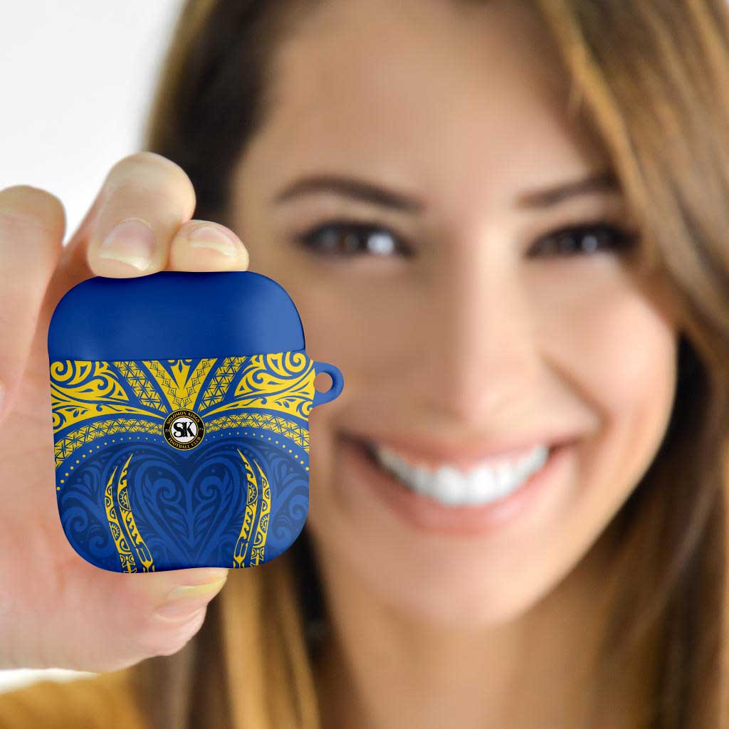 Oceania Football Solomon Kings AirPods Case Polynesian Tribal Pattern LT9 - Polynesian Pride