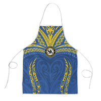 Oceania Football Solomon Kings Apron Polynesian Tribal Pattern LT9 Blue - Polynesian Pride