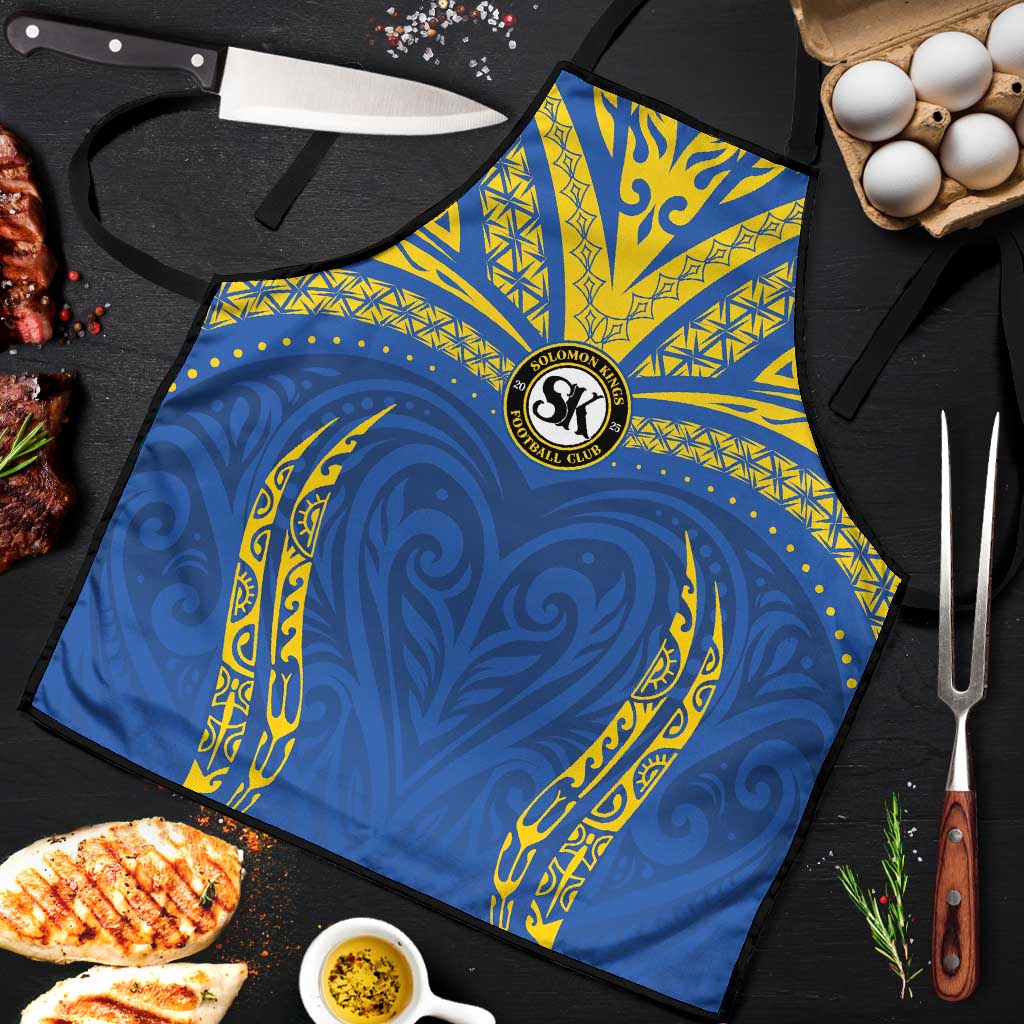 Oceania Football Solomon Kings Apron Polynesian Tribal Pattern LT9 Blue - Polynesian Pride