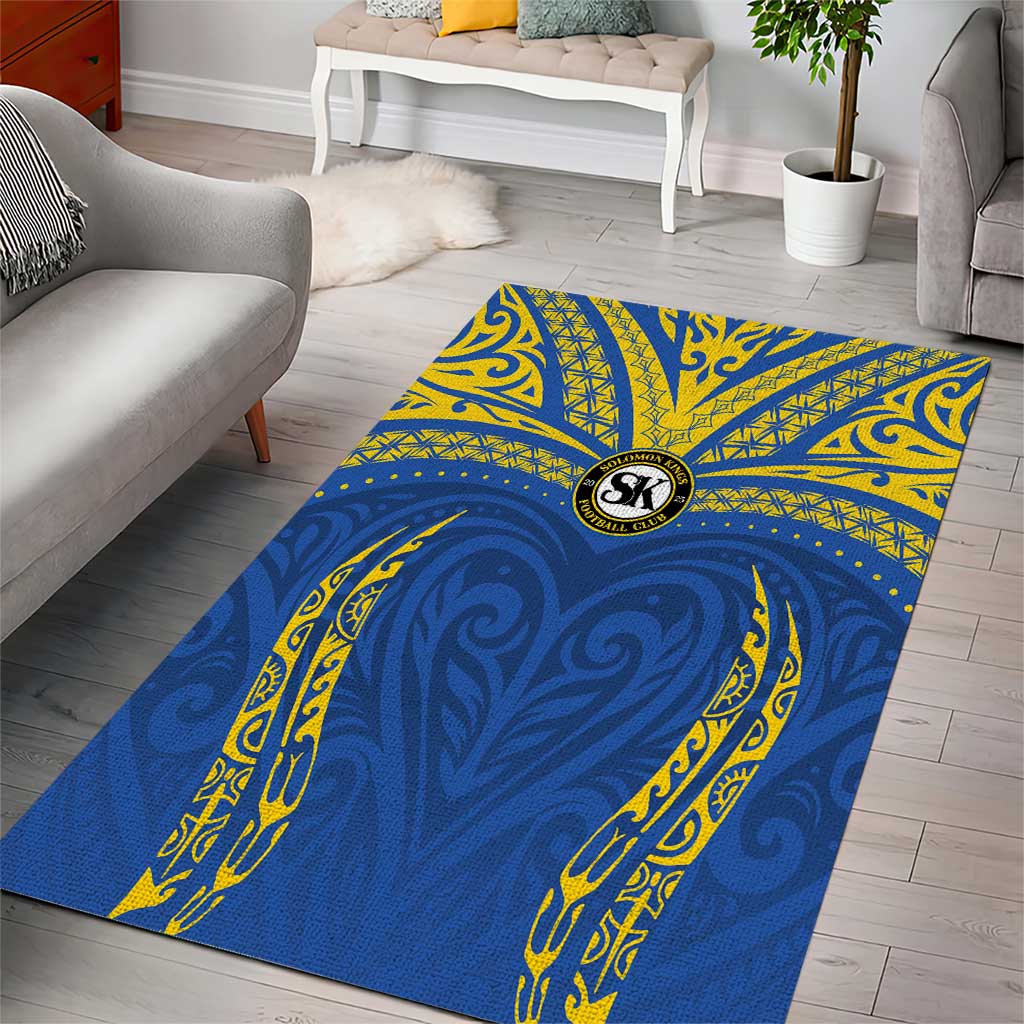 Oceania Football Solomon Kings Area Rug Polynesian Tribal Pattern