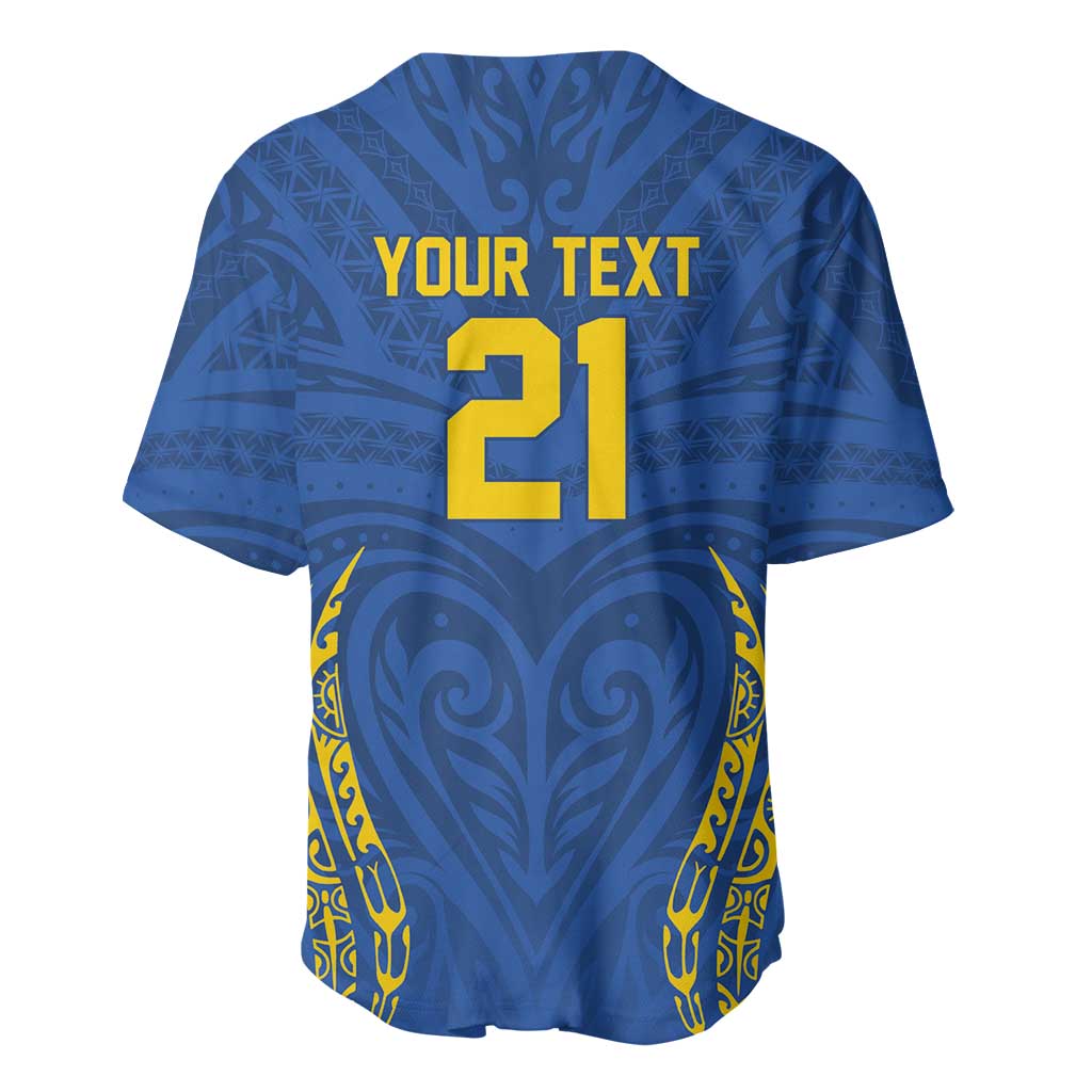 Custom Oceania Football Solomon Kings Baseball Jersey Polynesian Tribal Pattern LT9 - Polynesian Pride