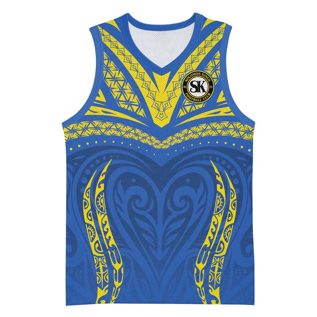 Custom Oceania Football Solomon Kings Basketball Jersey Polynesian Tribal Pattern