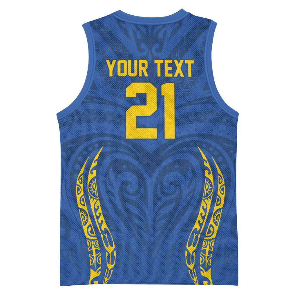 Custom Oceania Football Solomon Kings Basketball Jersey Polynesian Tribal Pattern LT9 - Polynesian Pride