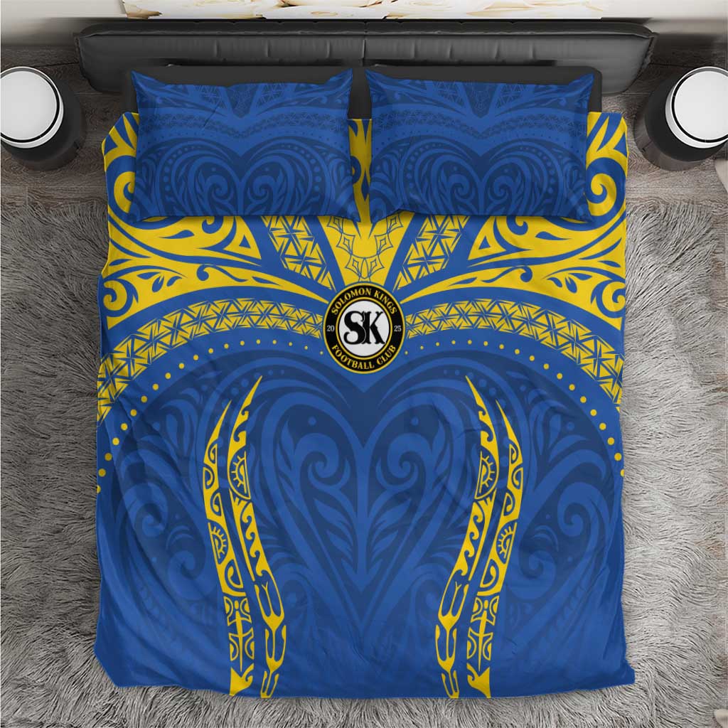 Oceania Football Solomon Kings Bedding Set Polynesian Tribal Pattern