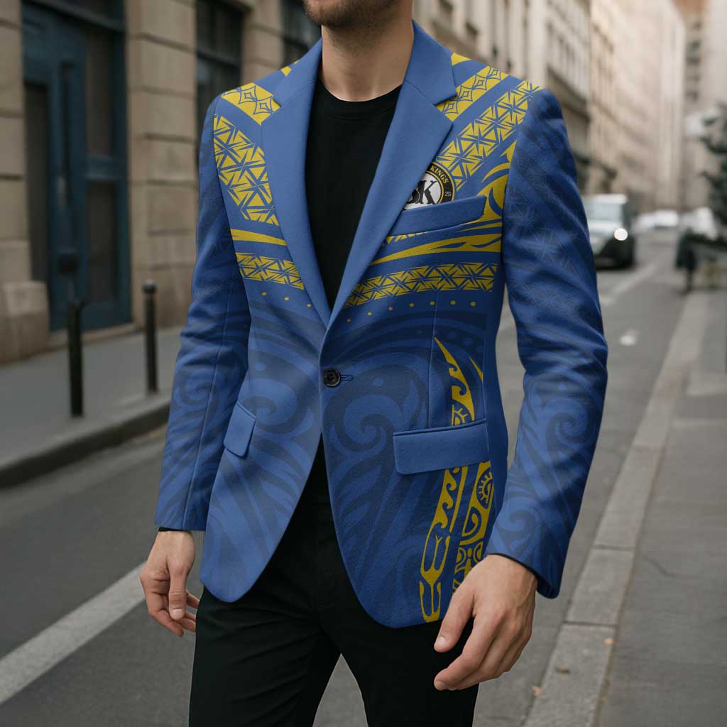 Custom Oceania Football Solomon Kings Blazer Polynesian Tribal Pattern LT9 - Polynesian Pride