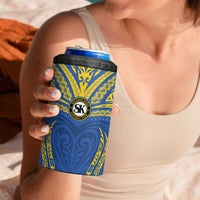 Custom Oceania Football Solomon Kings 4 in 1 Can Cooler Tumbler Polynesian Tribal Pattern LT9 - Polynesian Pride