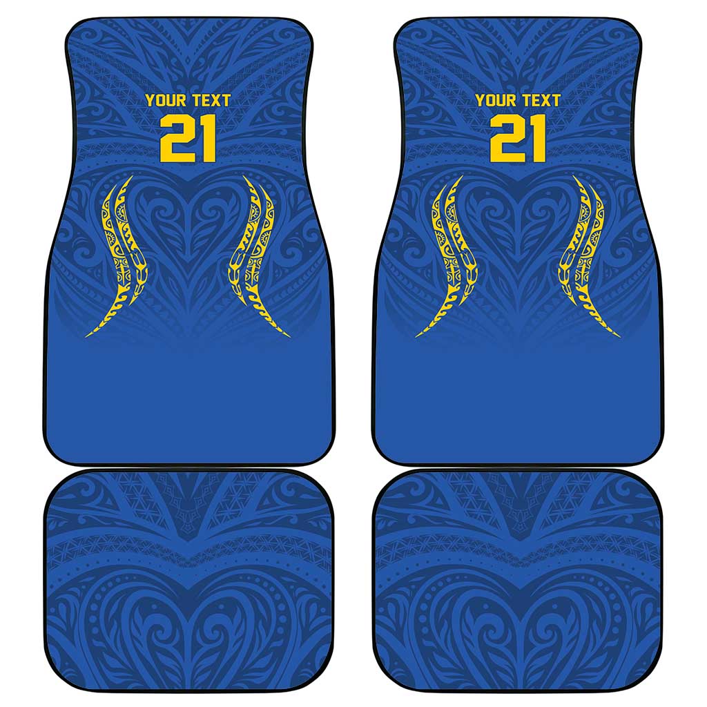 Custom Oceania Football Solomon Kings Car Mats Polynesian Tribal Pattern LT9 - Polynesian Pride