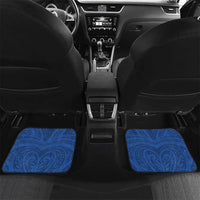 Custom Oceania Football Solomon Kings Car Mats Polynesian Tribal Pattern LT9 Set 2pcs - Back Blue - Polynesian Pride