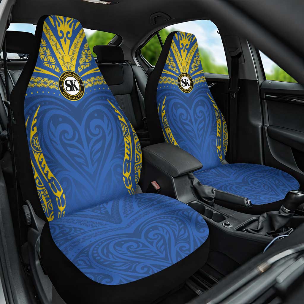 Oceania Football Solomon Kings Car Seat Cover Polynesian Tribal Pattern