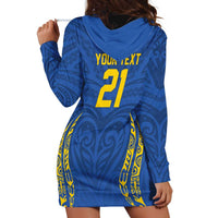Custom Oceania Football Solomon Kings Hoodie Dress Polynesian Tribal Pattern LT9 - Polynesian Pride