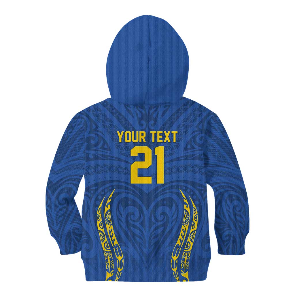 Custom Oceania Football Solomon Kings Kid Hoodie Polynesian Tribal Pattern LT9 - Polynesian Pride