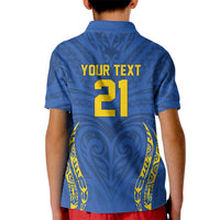 Custom Oceania Football Solomon Kings Kid Polo Shirt Polynesian Tribal Pattern LT9 - Polynesian Pride