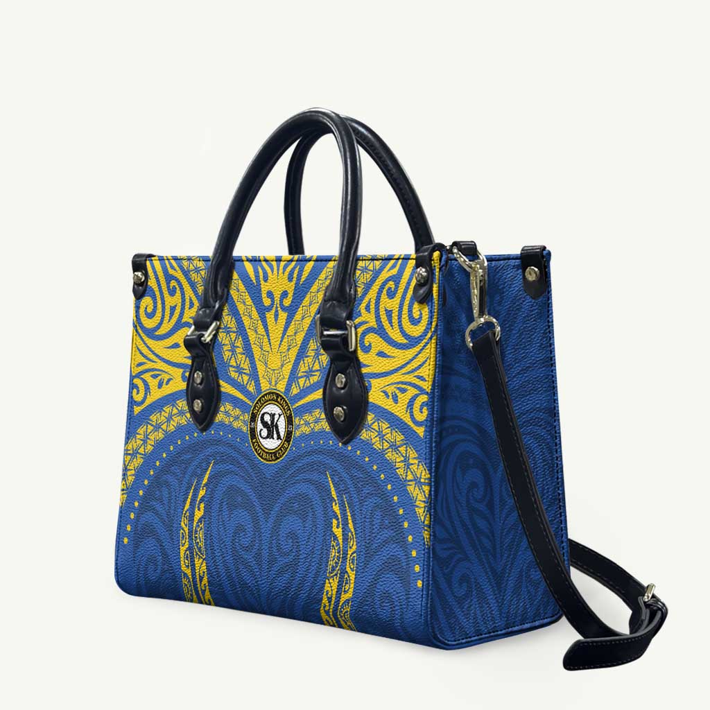 Oceania Football Solomon Kings Leather Bag Polynesian Tribal Pattern