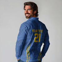 Custom Oceania Football Solomon Kings Long Sleeve Polo Shirt Polynesian Tribal Pattern LT9 - Polynesian Pride