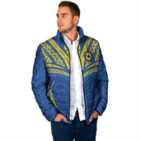 Custom Oceania Football Solomon Kings Padded Jacket Polynesian Tribal Pattern